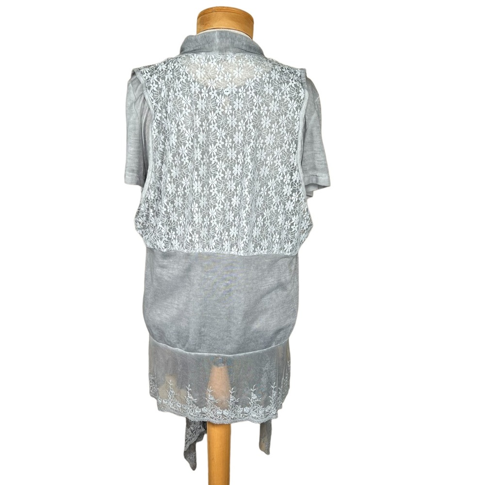 Simply Couture Tunic Length Lace & Knit Vest With Top 1XL May Fit L/XL N… - Picture 5 of 15